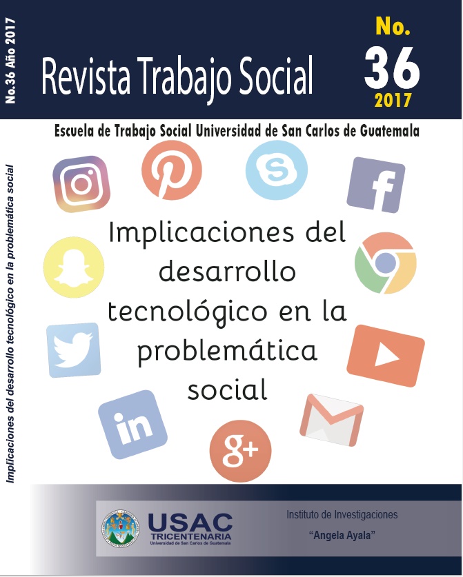 Portada Revista Trabajo Social Número 36 año 2017